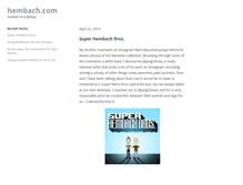 Tablet Screenshot of hembach.com